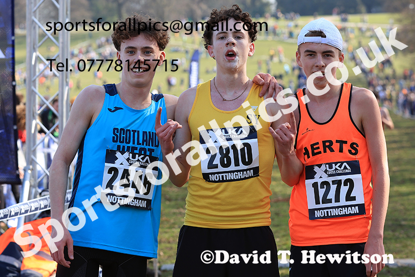 GMens under-17s 2025 UK CAU Inter Counties Cross Country Champs., Wollaton Park, Nottingham. Photo: David T. Hewitson/Sports for All Pics